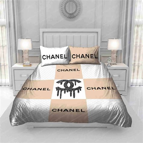 chanel logo bed sheets|chenille bedding.